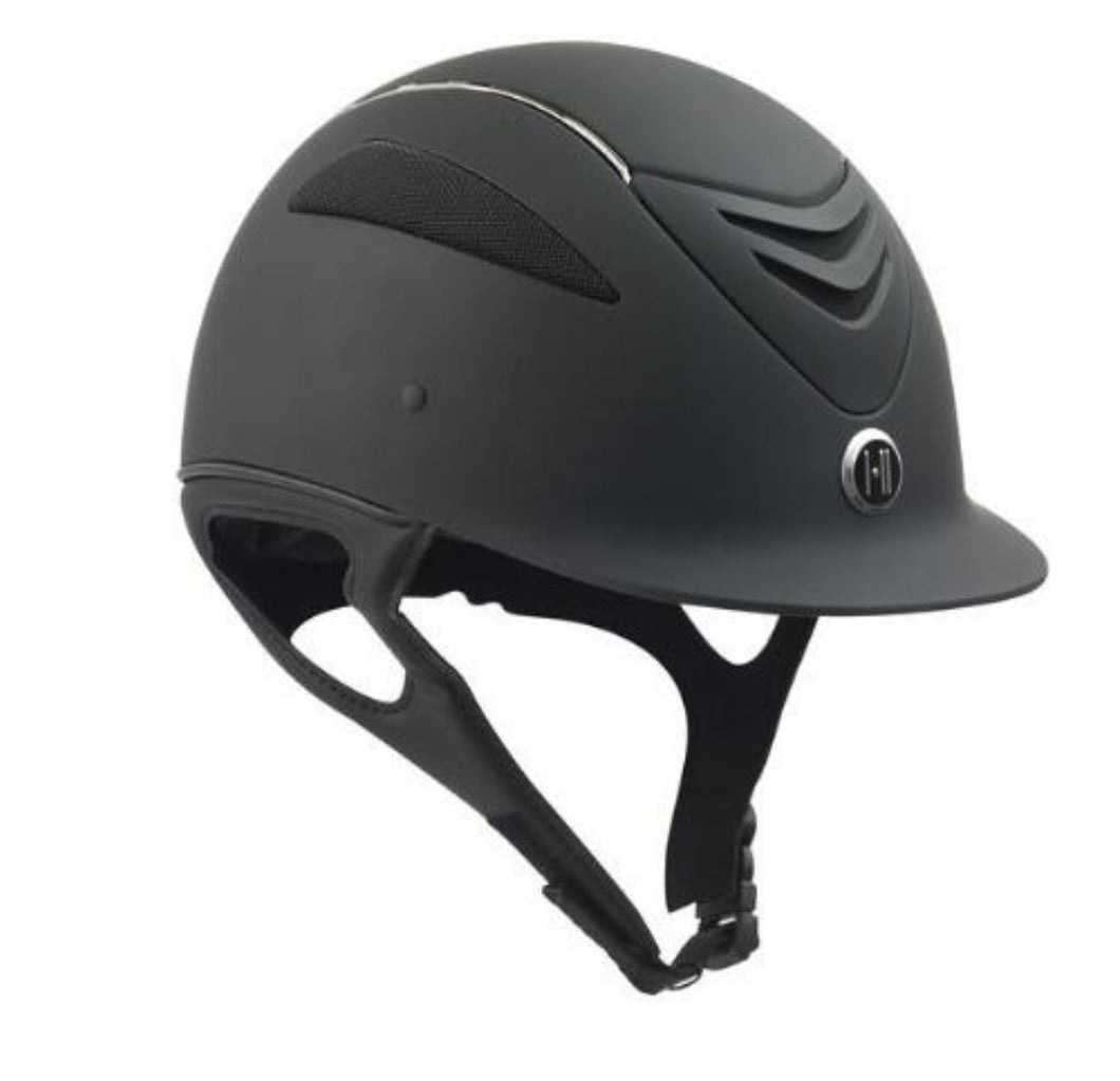 One K Defender Chrome Stripe Helmet