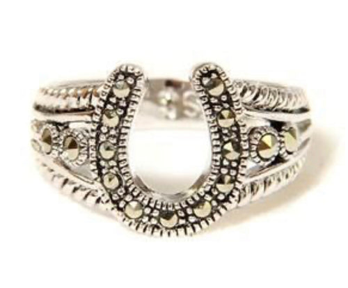 Marcasite Horseshoe Ring