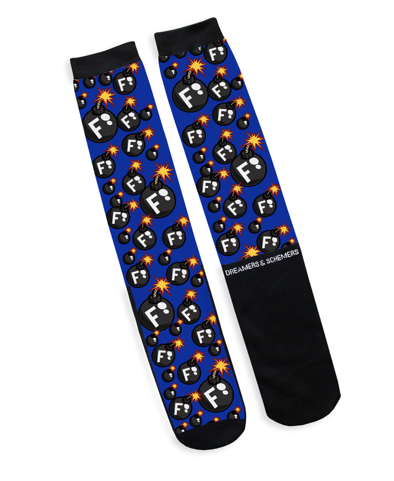 F Bomb Dreamers & Schemers Socks