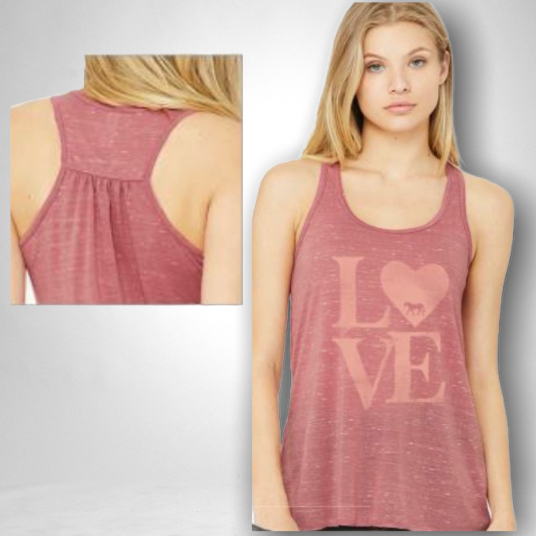 LOVE Flowy Racerback Tank