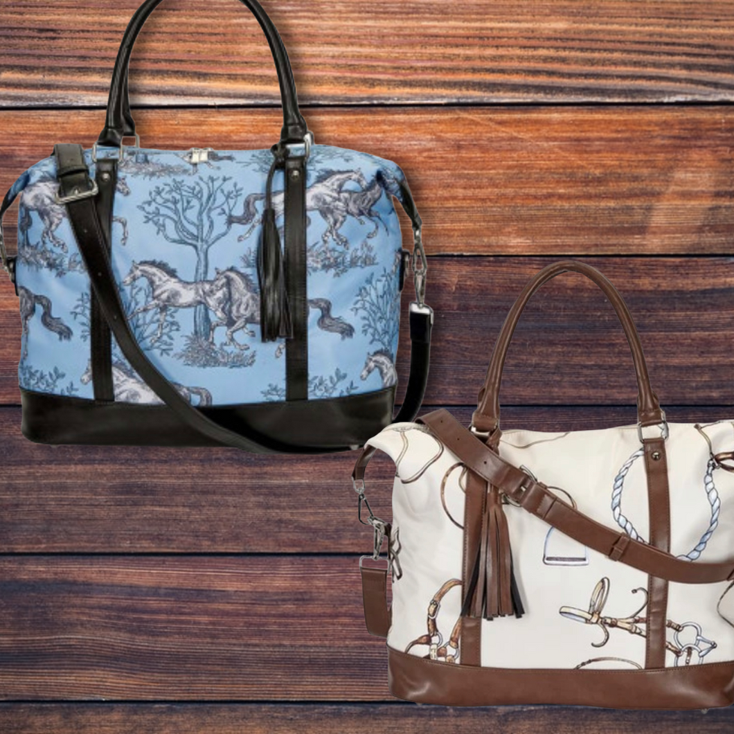 Lila Tassle Travel Bag