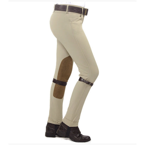 RJ Classics Girls Front Zip Jods in Sand