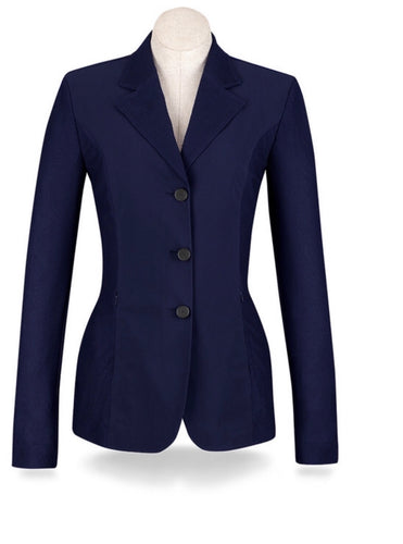 RJ Classics Girls Mesh Harmony Show Coat - Navy Blue