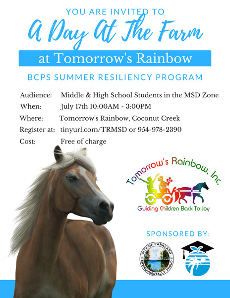 A Day at Tomorrow’s Rainbow for Students in the MSD Zone