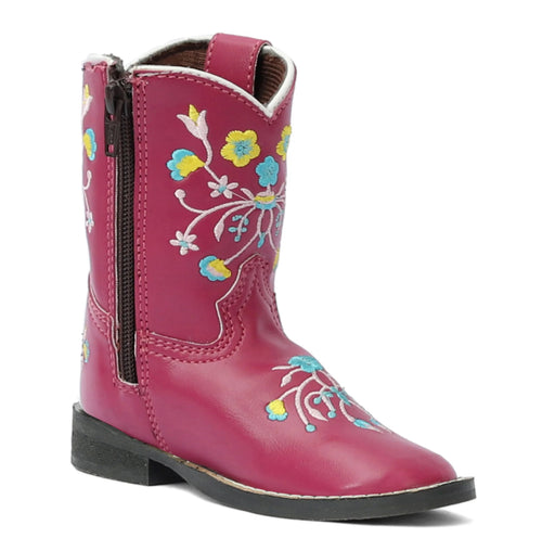 Toddler Pink Floral Cowgirl Western Boots