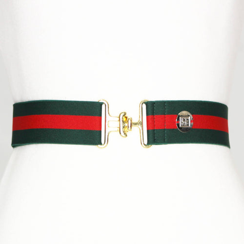 Red and Green Stripe Elastic