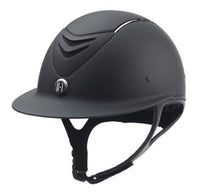 One K Avance Chrome Stripe Wide Brim Helmet