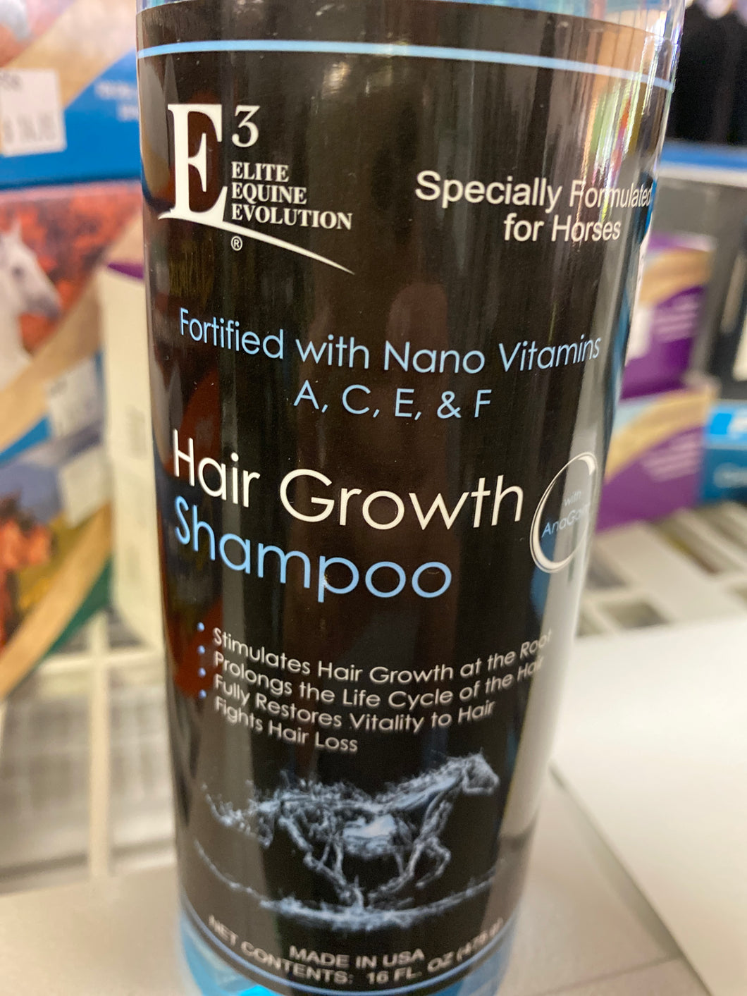 E3 Hair Growth Shampoo 16 oz.