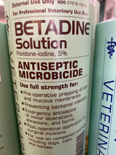 Betadine Solution 16 oz & 32 oz