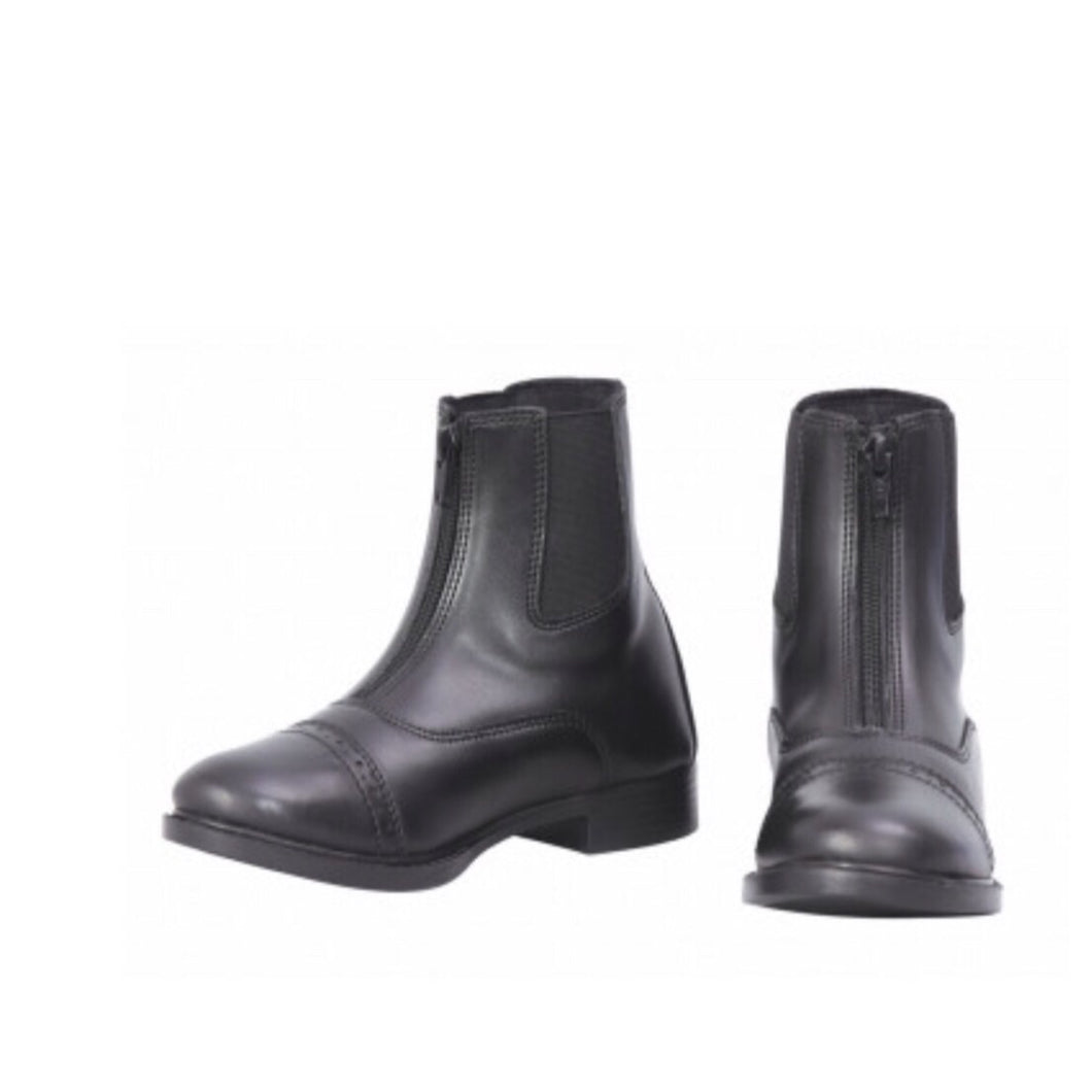 TuffRider Children's Starter Lite Front Zip Paddock Boots Black
