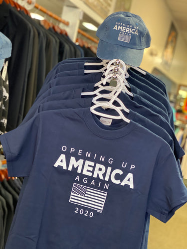 Opening Up America Adult Navy Tee